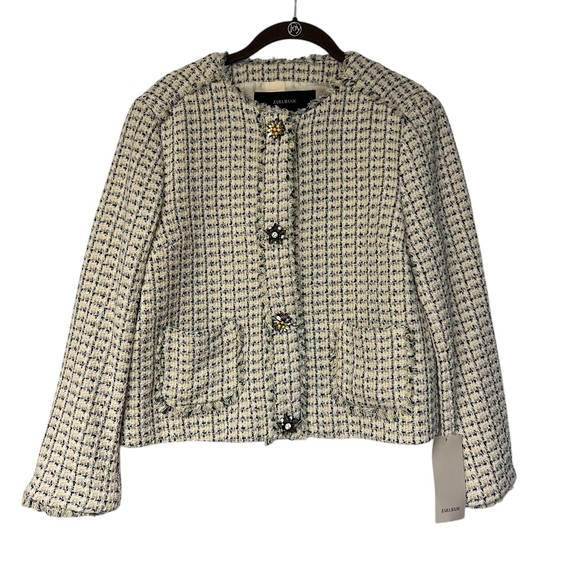 NWT Zara Tweed Blazer size Medium - Picture 2 of 4